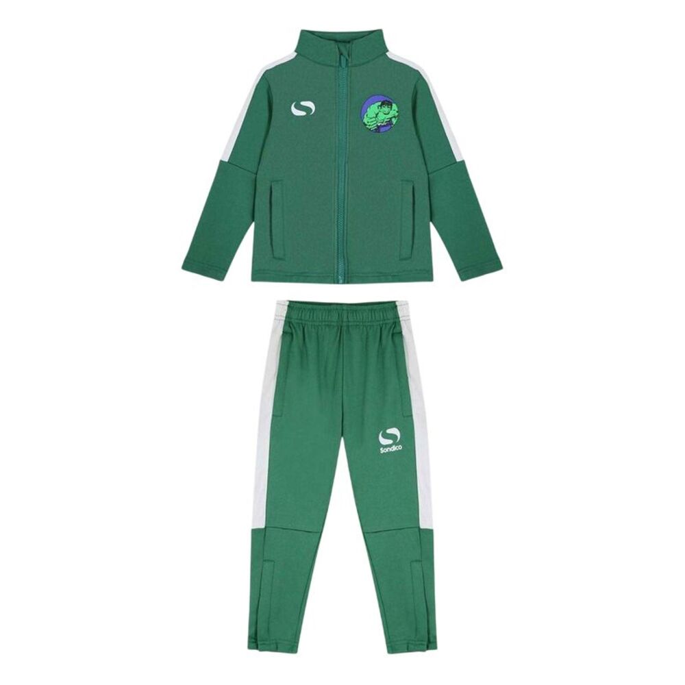 Hulk Childrens/Kids Ankle Slit Tracksuit Set / Green